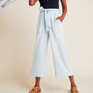 Cloth & Stone Cropped Wide-Leg Pants Anthropologie